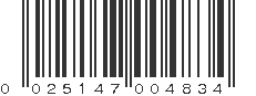 UPC 025147004834