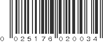 UPC 025176020034