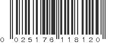 UPC 025176118120