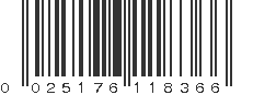 UPC 025176118366