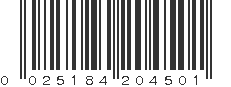 UPC 025184204501