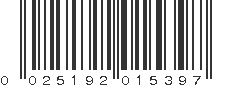 UPC 025192015397