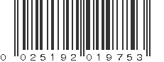 UPC 025192019753