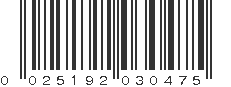 UPC 025192030475