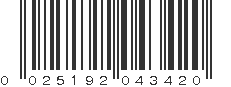 UPC 025192043420