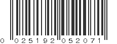 UPC 025192052071