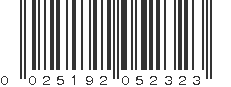 UPC 025192052323