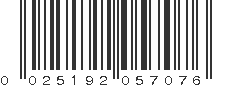 UPC 025192057076