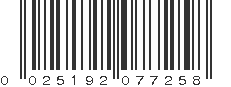 UPC 025192077258