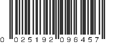 UPC 025192096457