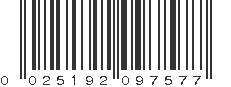 UPC 025192097577