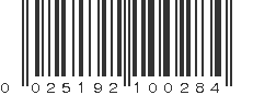 UPC 025192100284