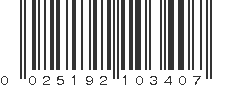 UPC 025192103407