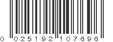 UPC 025192107696