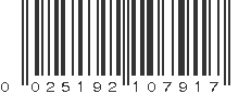 UPC 025192107917