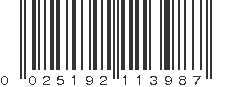 UPC 025192113987