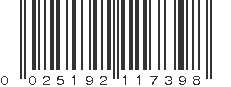 UPC 025192117398