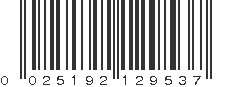 UPC 025192129537