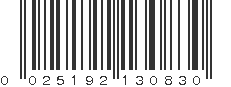 UPC 025192130830