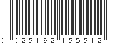 UPC 025192155512