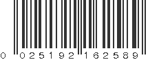 UPC 025192162589