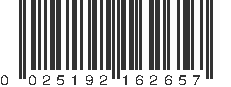 UPC 025192162657