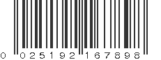 UPC 025192167898