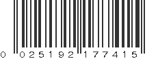 UPC 025192177415