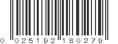 UPC 025192180279