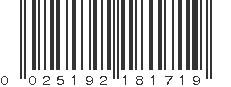 UPC 025192181719