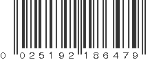 UPC 025192186479