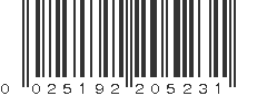 UPC 025192205231