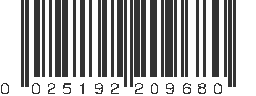 UPC 025192209680