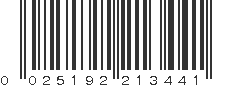 UPC 025192213441