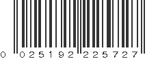 UPC 025192225727