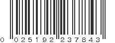 UPC 025192237843