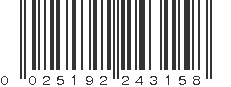 UPC 025192243158