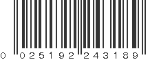 UPC 025192243189