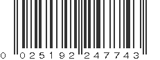 UPC 025192247743