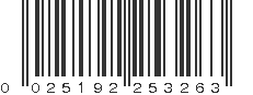 UPC 025192253263