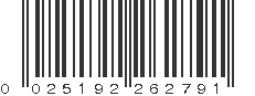 UPC 025192262791