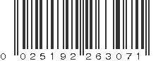 UPC 025192263071