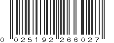 UPC 025192266027