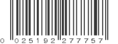 UPC 025192277757