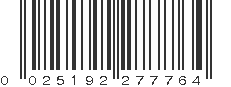 UPC 025192277764