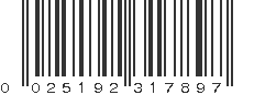 UPC 025192317897