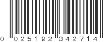 UPC 025192342714