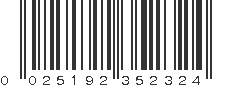 UPC 025192352324