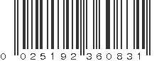 UPC 025192360831