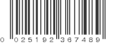 UPC 025192367489